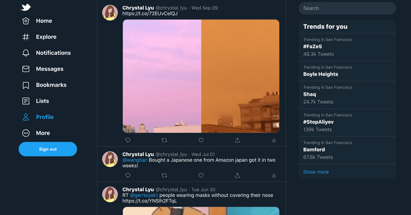 Twitterish React Profile Page